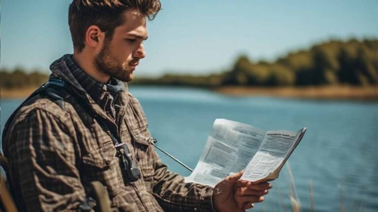 Kansas fishing license guide showing license types and online purchase information